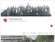 Tablet Screenshot of esg-karlsruhe.de